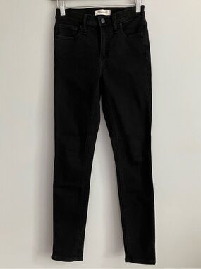 MADEWELL Black Road Tripper Mid-Rise Skinny Jeans Size 24